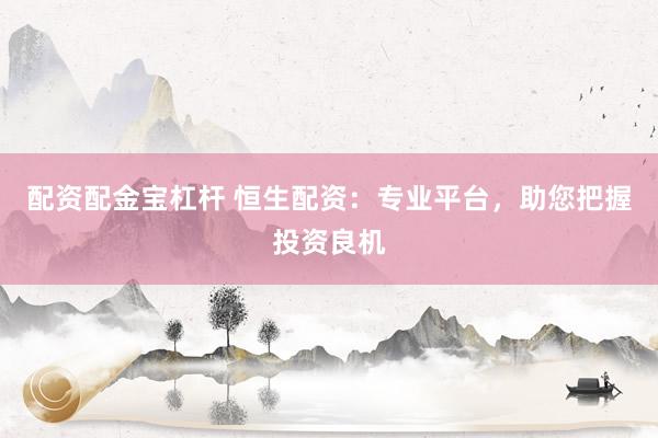 配资配金宝杠杆 恒生配资：专业平台，助您把握投资良机